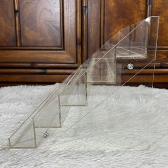 Acrylic 5 Tier 72 Bottle Nail Polish Organizer + 9 Section Spin Brush Caddy Set - Picture 9 of 15